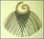 photo of flax artwork by Maureen Harte