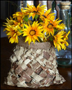 photo of bark basket
