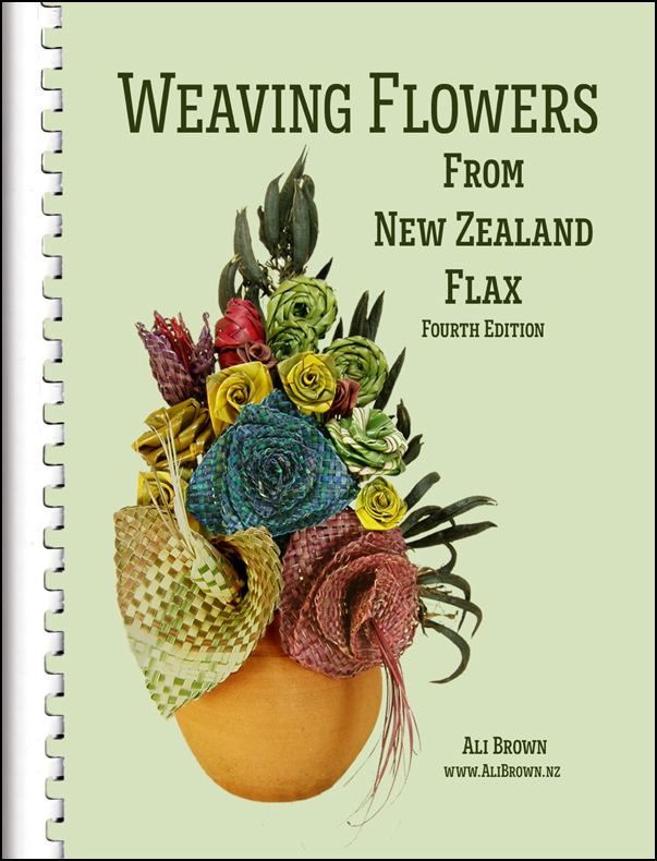 Photo of front cover of woven flowers book