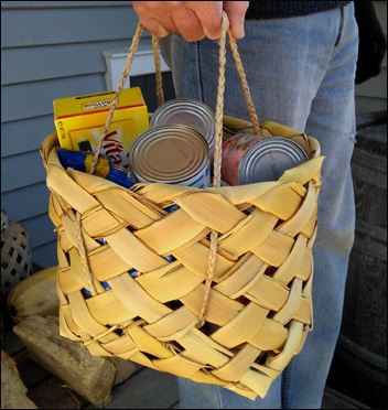 photo of flax shopping basket