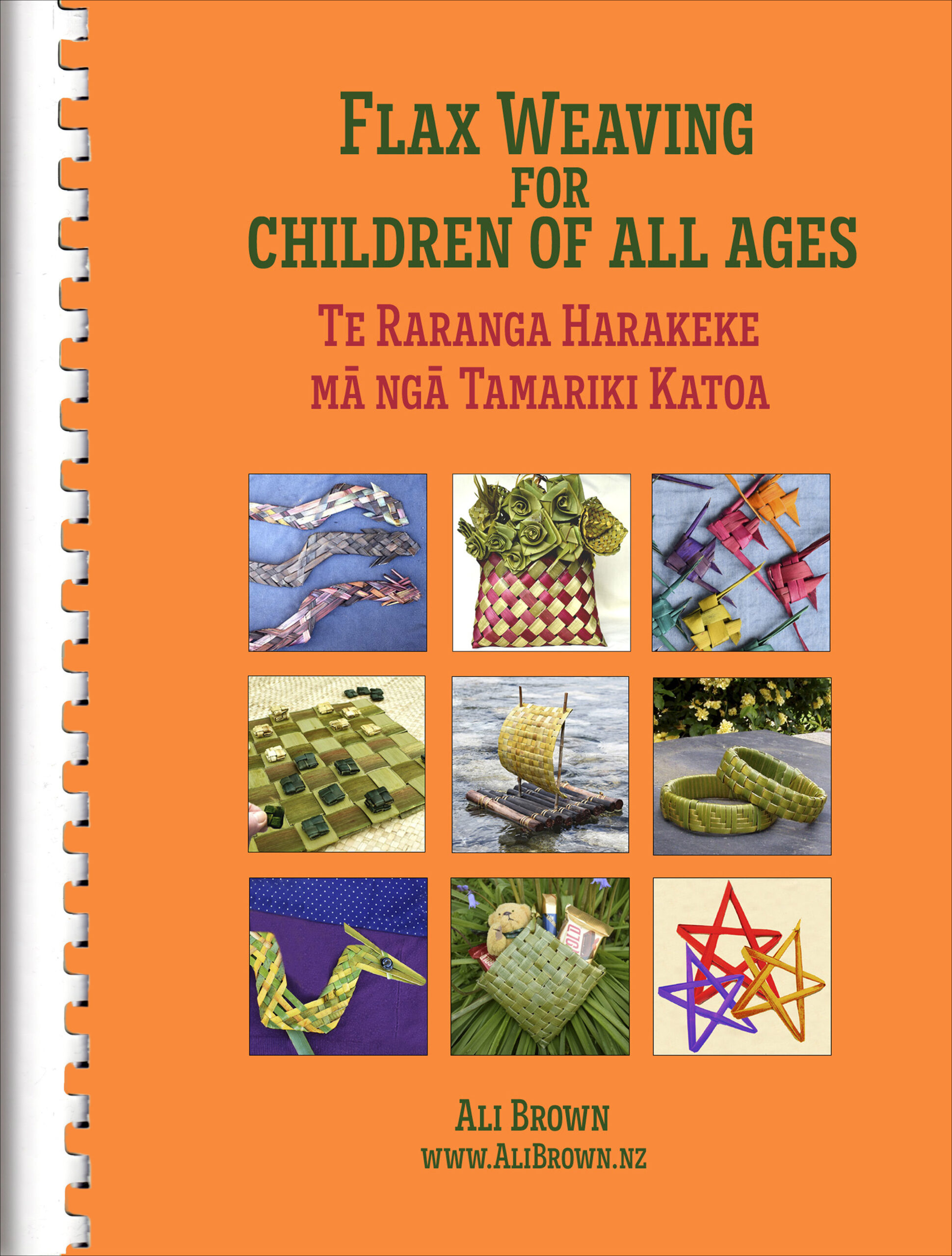 photo of flax weaving for children weaving book