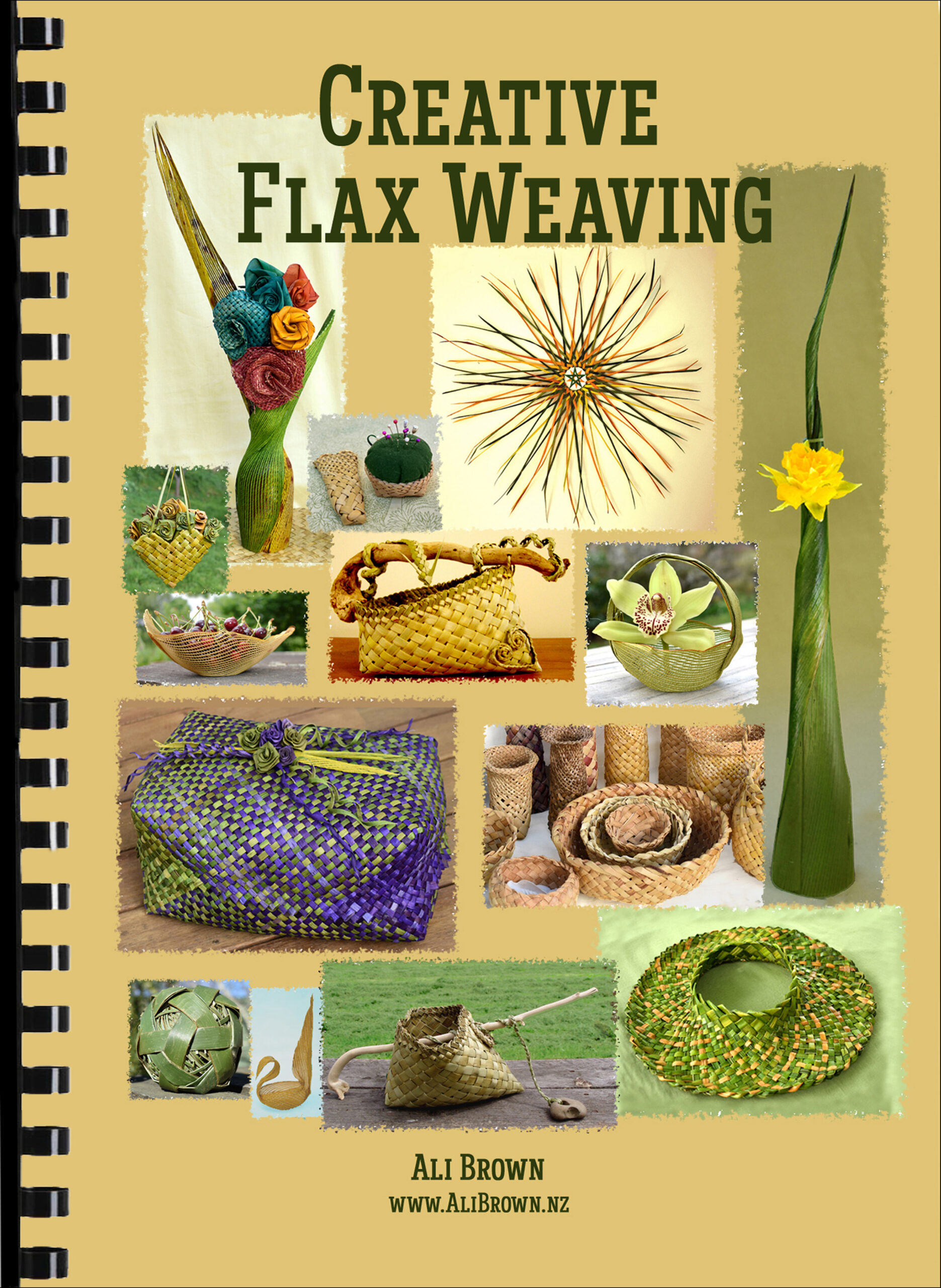 photo of front cover of Creative Flax Weaving