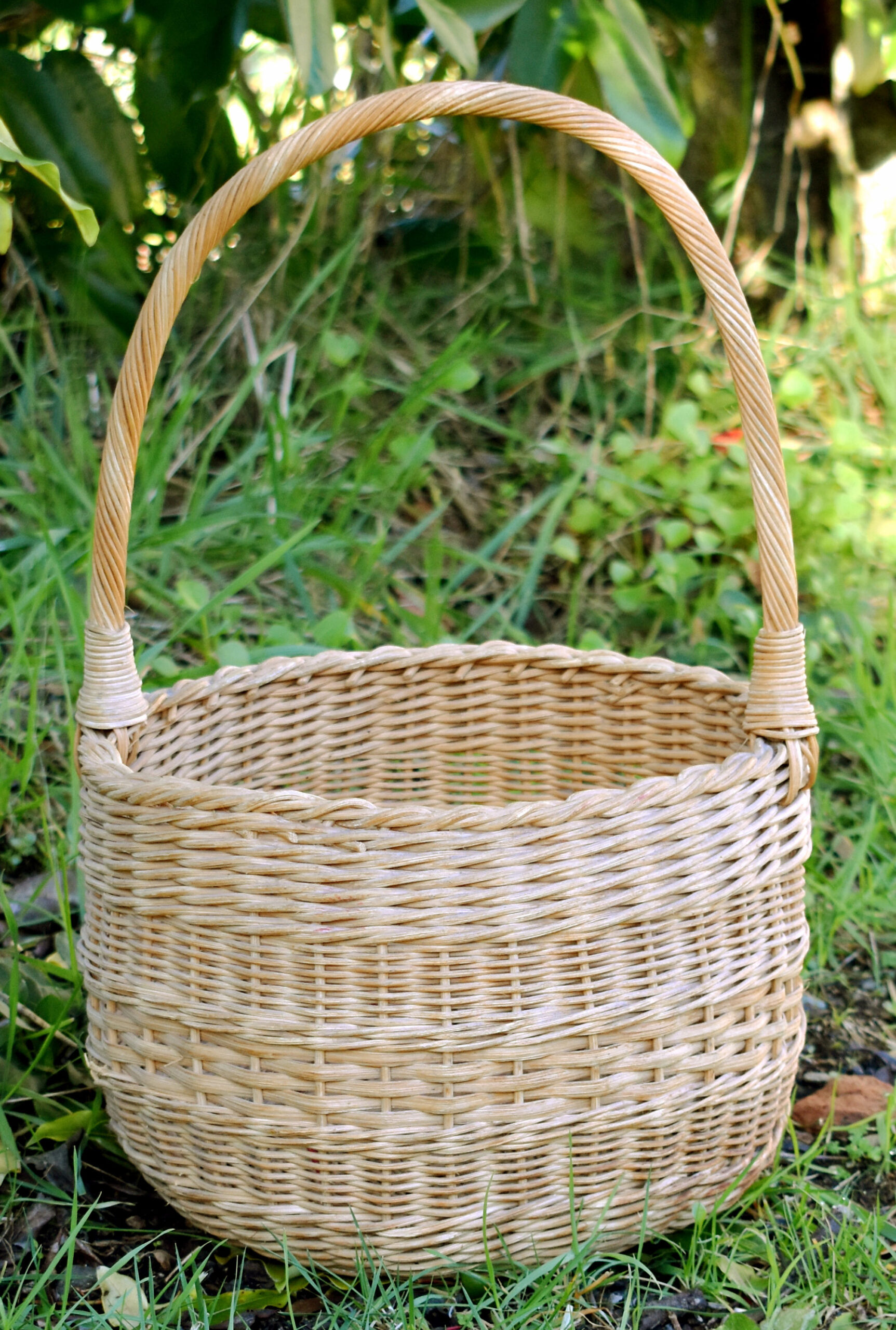woven cane basket