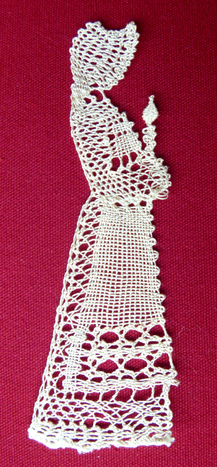 lace lady with candle