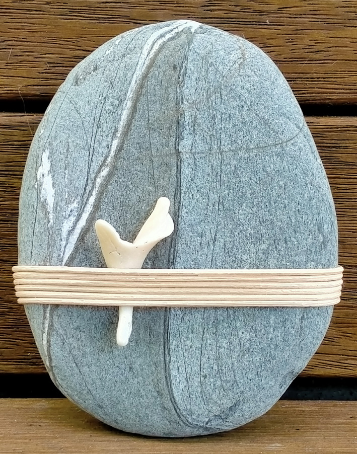 image of wrappped stone