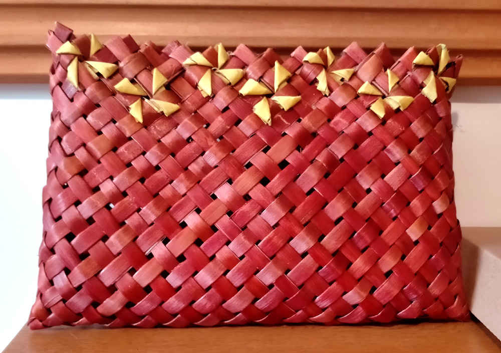 photo of basket with flowers decoration